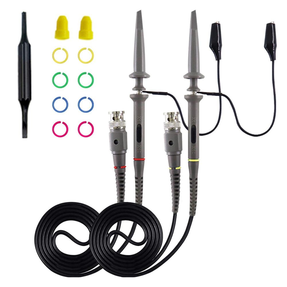 Oscilloscope Probe with Accessories Kit 100MHz Oscilloscope Clip Probes  |   Electrical Measuring Tools Electrical Measuring Tools Electrical Measuring Tools