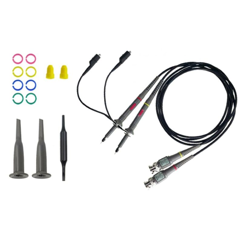 Oscilloscope Probe with Accessories Kit 100MHz Oscilloscope Clip Probes  |   Electrical Measuring Tools Electrical Measuring Tools Electrical Measuring Tools