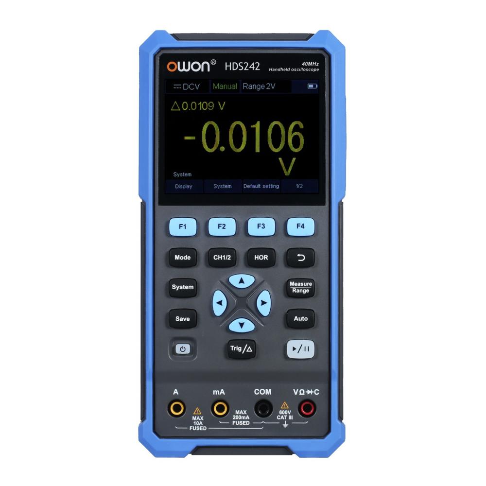 OWON Handheld Oscilloscope Multimeter 2CH 40MHz Bandwidth 20000 Counts 2-in-1 Digital Oscope Meter with 3.5-inch LCD Color Screen for Automobile Maintenance Power Detection EU Plug  |   Digital Multimeters & Oscilloscopes Digital Multimeters & Oscilloscopes Blue&Black