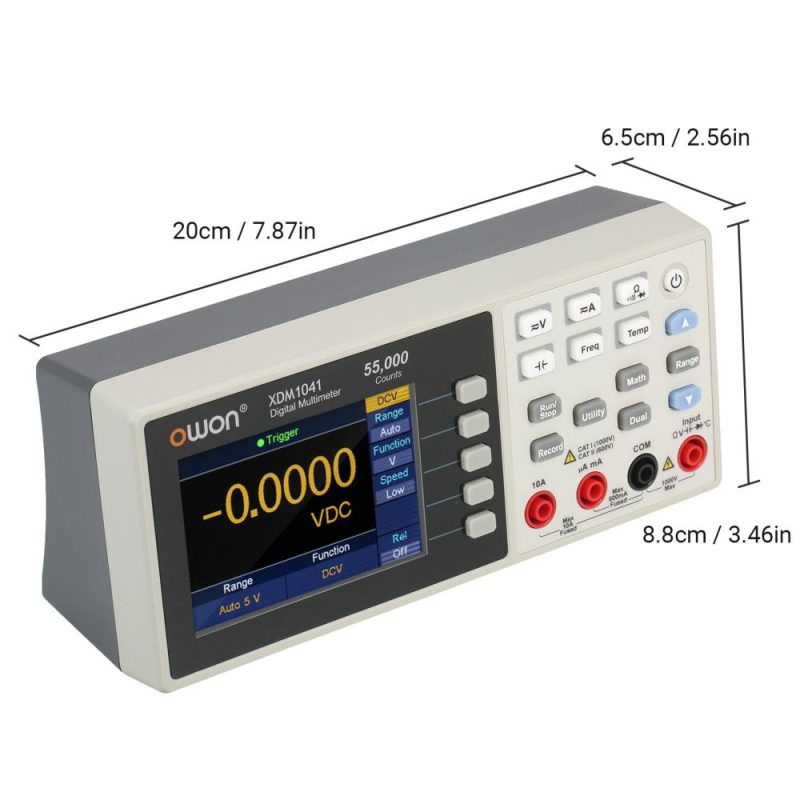 Owon High Accuracy Universal Ammeter 55,000 Counts Digital Multimeter with 3.7-inch TFT LCD Screen  |   Digital Multimeters & Oscilloscopes Digital Multimeters & Oscilloscopes Digital Multimeters & Oscilloscopes