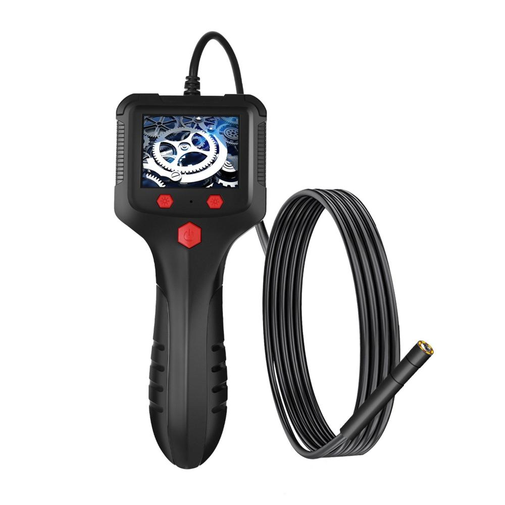 P100 Industrial Endoscope 5.5mm 1080P Digital Borescope IP67 Waterproof Snake Scope Camera Handheld Inspection Camera with 2.4” IPS Screen 6 LED-Lights  |   Microscopes & Endoscope Measurement & Analysis Instruments Black