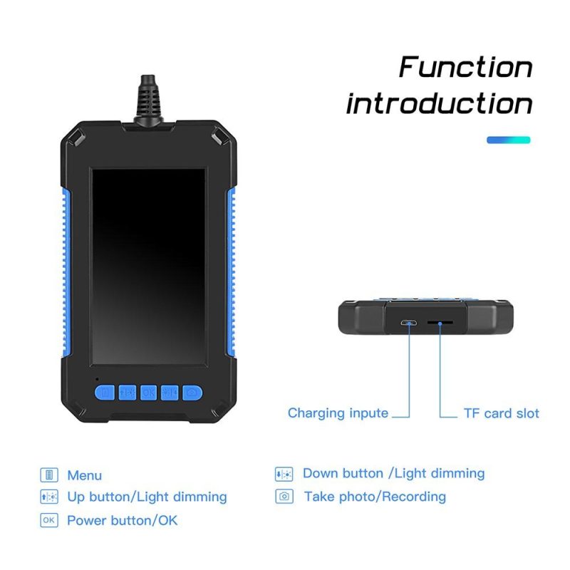 P40 Portable Handheld Industrial Endoscope Borescope Inspection Camera  |   Other Instruments Measurement & Analysis Instruments Blue/Red