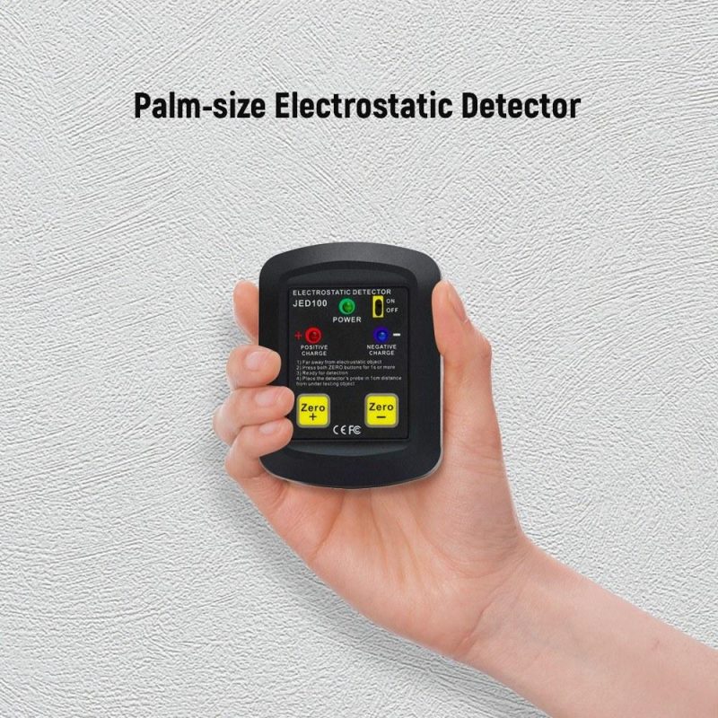 Palm-size Electrostatic Detector Portable Electrostatic Tester Electrostatic Analyzer 100V~20KV ESD Test Meter Gauge  |   Other Instruments Measurement & Analysis Instruments Black