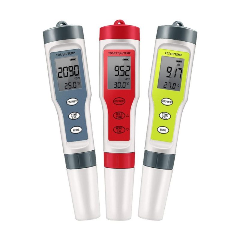 PEZ9908 Portable Handheld Water Quality Tester 4 In 1 PH Total Dissolved Solids EC Temperature Detector Multi-functional Test Pen Backlight Screen ℃/℉ Unit Conversion  |   Water quality analysis equipment Measurement & Analysis Instruments Water quality analysis equipment