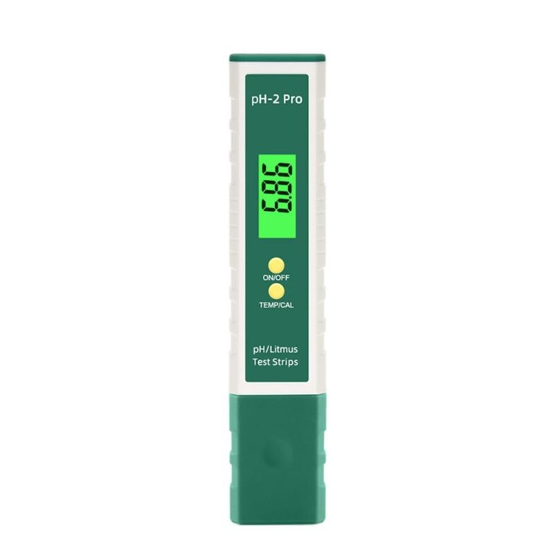 pH-2 Pro Water Quality Pen Digital pH Meter 0.01 Accuracy Tester Pen -2.00~16.00 Measuring Range with Backlight Display Aquarium Hydroponic Lab Measurement  |   Water quality analysis equipment Measurement & Analysis Instruments Green