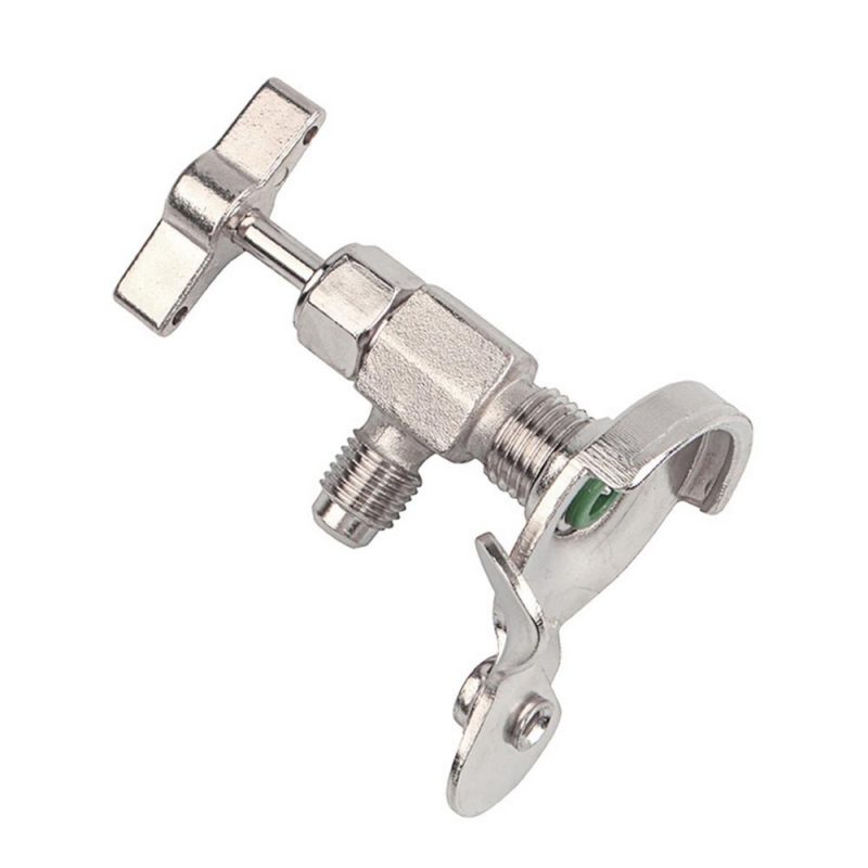 Piercing Valve for Refrigerant Can Car Air Conditioning Charge Valve Household Air Conditioner Refrigerator Open Valve for Most Small Cans of Refrigerant (11mm UK Air Outlet Interface)  |   Others Hardware & Gadgets Green/Red/Silver