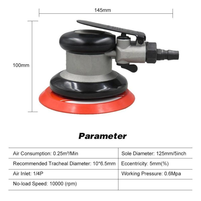 Pneumatic Sander Pneumatic Polisher Air Sander 5” Air Palm Orbital Sander Grinder Sanding Machine Tool  |   Electrical Equipment & Supplies Electrical Equipment & Supplies Electrical Equipment & Supplies