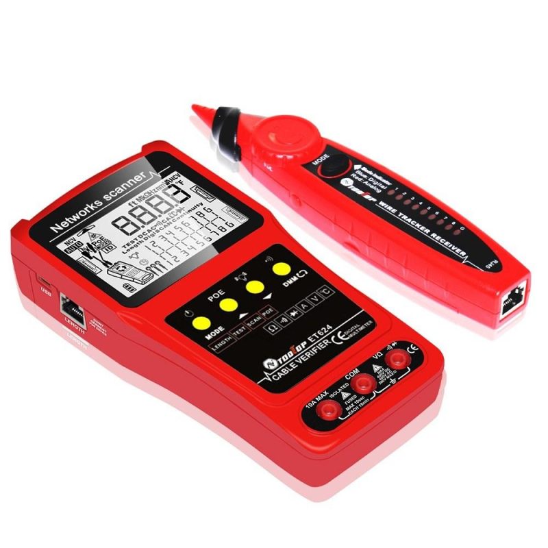 Portable 2in1 Network Cable Finder Multifunctional Cable Tester Multimeter with LCD Display ET624  |   Other Instruments Measurement & Analysis Instruments Other Instruments