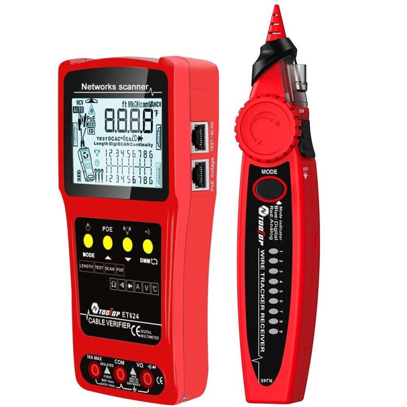 Portable 2in1 Network Cable Finder Multifunctional Cable Tester Multimeter with LCD Display ET624  |   Other Instruments Measurement & Analysis Instruments Other Instruments