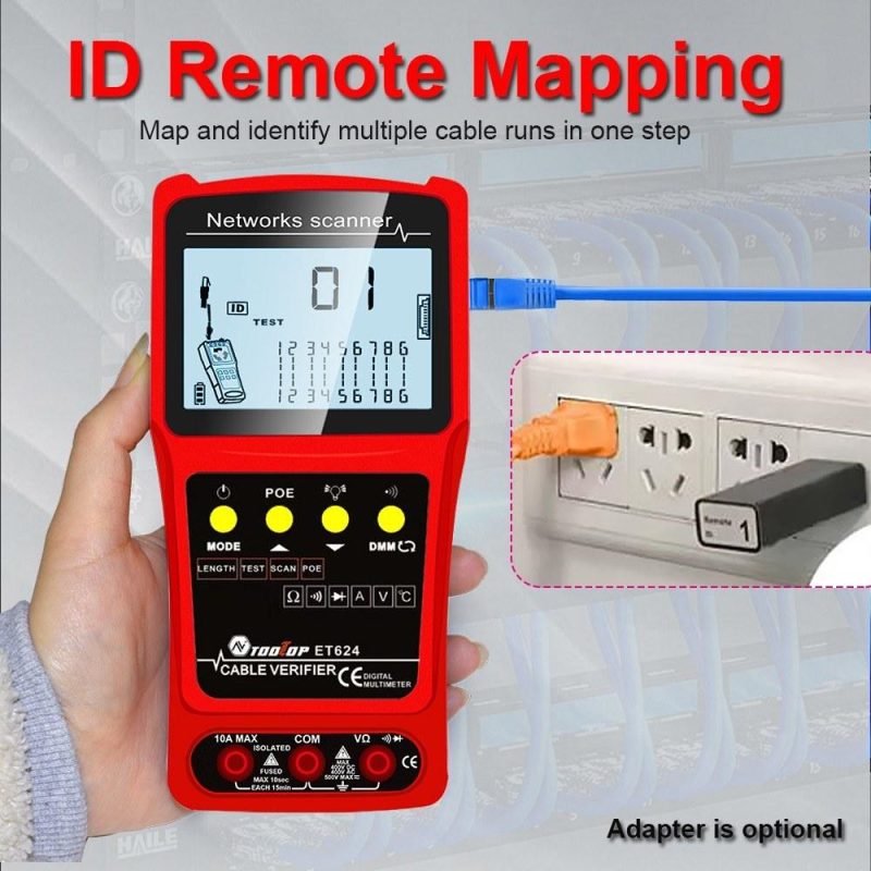 Portable 2in1 Network Cable Finder Multifunctional Cable Tester Multimeter with LCD Display ET624  |   Other Instruments Measurement & Analysis Instruments Other Instruments