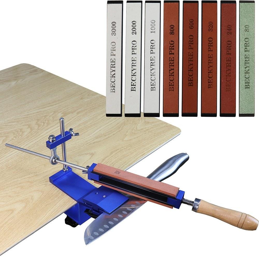 Portable Cutter Sharpener Professional Metal Kitchen Sharpening System Tools Fix-angle Whetstone Grinder Machine with Grind Stones  |   Others Hardware & Gadgets Others