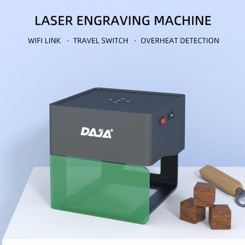 Portable DAJA DJ6 3W Laser Engraver with 4Pcs Raised Columns + Goggles 80x80mm Carving Area  |   Laser Equipment Laser Equipment Laser Equipment