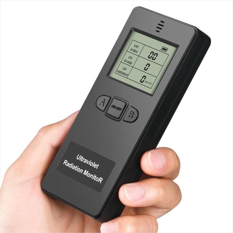 Portable Digital Ultraviolet Radiation Detector Ultraviolet  UVI Meter Radiometer Tester Protective Equipment Testing  |   Other Nature Element Measurements Measurement & Analysis Instruments Black