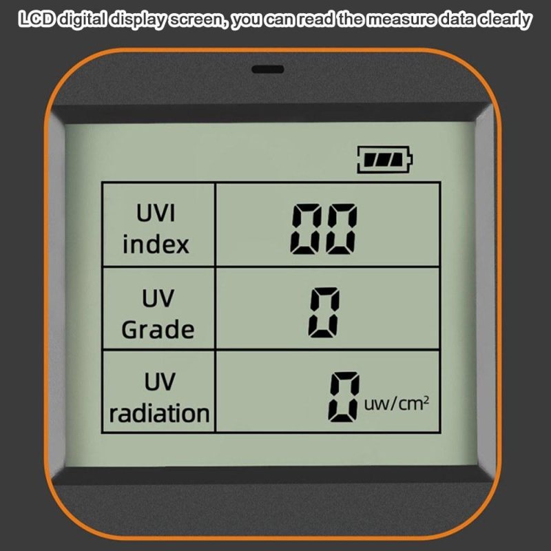 Portable Digital Ultraviolet Radiation Detector Ultraviolet  UVI Meter Radiometer Tester Protective Equipment Testing  |   Other Nature Element Measurements Measurement & Analysis Instruments Black