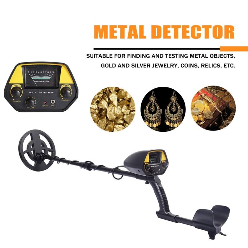 Portable Easy Installation Underground Metal Detector High Sensitivity Jewelry Treasure Gold Metal Detecting Tool  |   Metal Detectors Measurement & Analysis Instruments Black