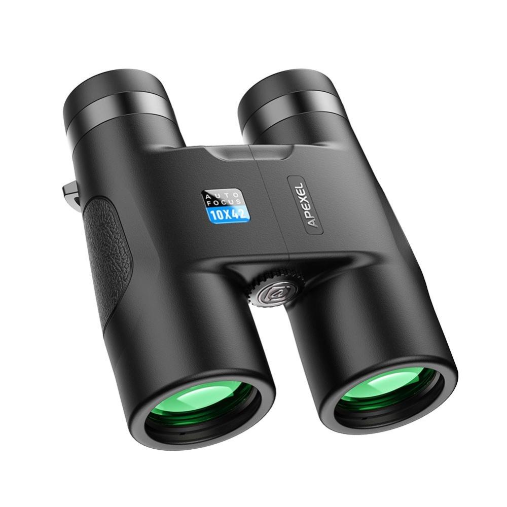 Portable Handheld Auto-Focus Binoculars 10X 42mm Objective Lens Binoculars Eye Distance Adjustable Telescopes Suitable for Ball Game Field Animal Competition Observation for Adults Kids  |   Microscopes & Endoscope Measurement & Analysis Instruments Black