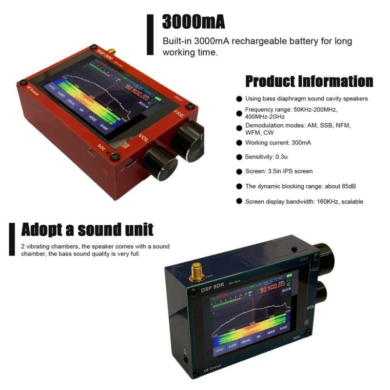 Portable Handheld Radio Set SDR Radio Receiver Professional Four-Layer PCB Board Radio Multifunctional Radio Set  |   Other Instruments Measurement & Analysis Instruments Other Instruments