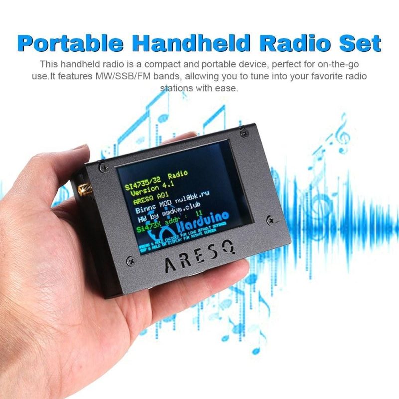 Portable Handheld Radio Set SDR Radio Receiver Professional Radio Receiver Multifunctional Touched Screen Radio Set  |   Other Instruments Measurement & Analysis Instruments Black