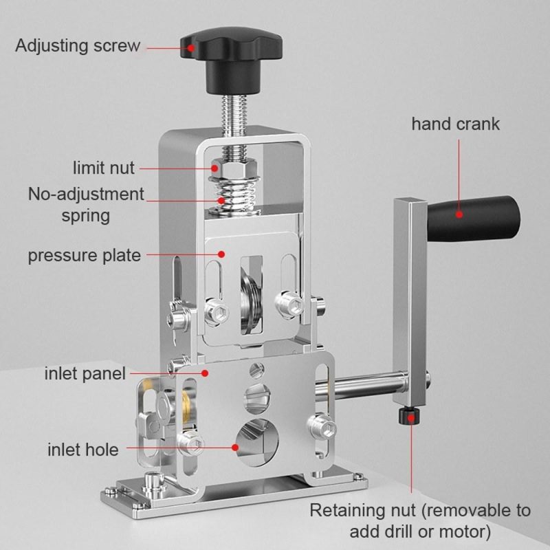 Portable Household Wire Stripper Manual Wire Stripping Tool 1-25mm Cable Electric Peeling Machine with Hand Crank Support Use with Hand Electric Drill  |   Hardware & Accessories Hardware & Accessories Hardware & Accessories