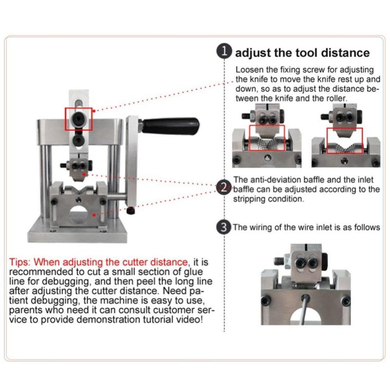 Portable Household Wire Stripper Manual Wire Stripping Tool Scrap Copper Cable Peeling Machine with Hand Crank use with Hand Electric Drill for 1-15mm Wire  |   Others Hardware & Gadgets Others