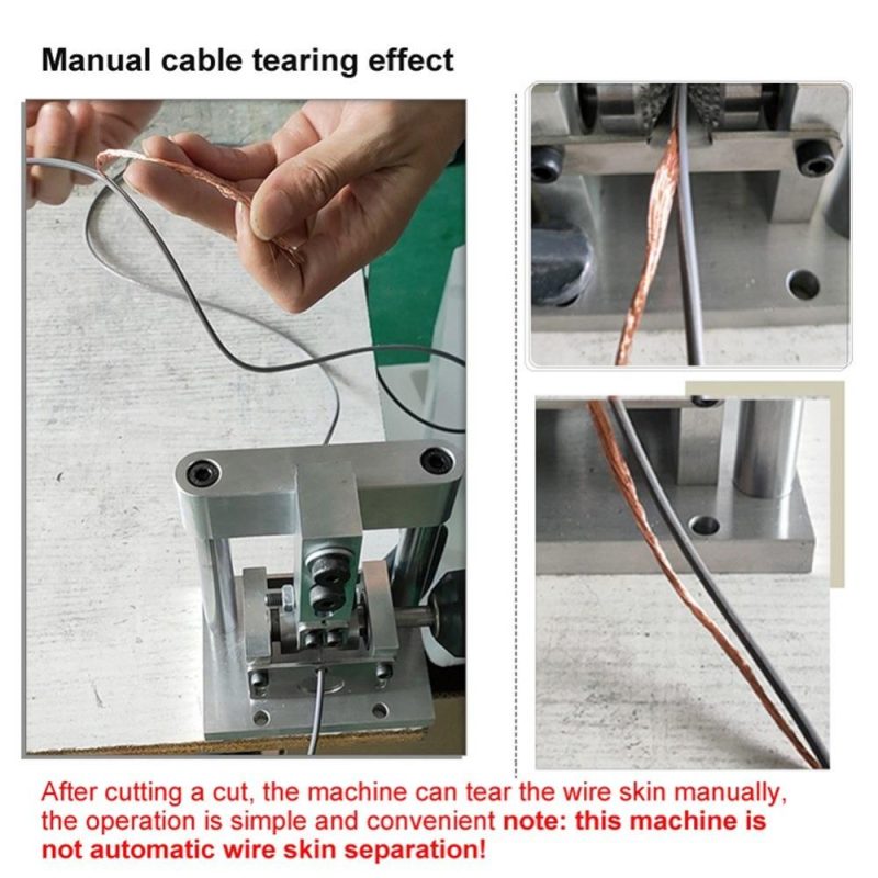 Portable Household Wire Stripper Manual Wire Stripping Tool Scrap Copper Cable Peeling Machine with Hand Crank use with Hand Electric Drill for 1-15mm Wire  |   Others Hardware & Gadgets Others