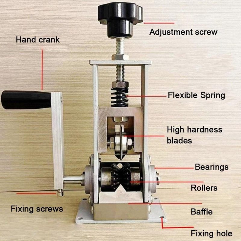 Portable Household Wire Stripper Steel Frame Manual Wire Stripping Tool 1-21mm Cable Peeling Machine with Hand Crank Support Use with Hand Electric Drill  |   Others Hardware & Gadgets Others