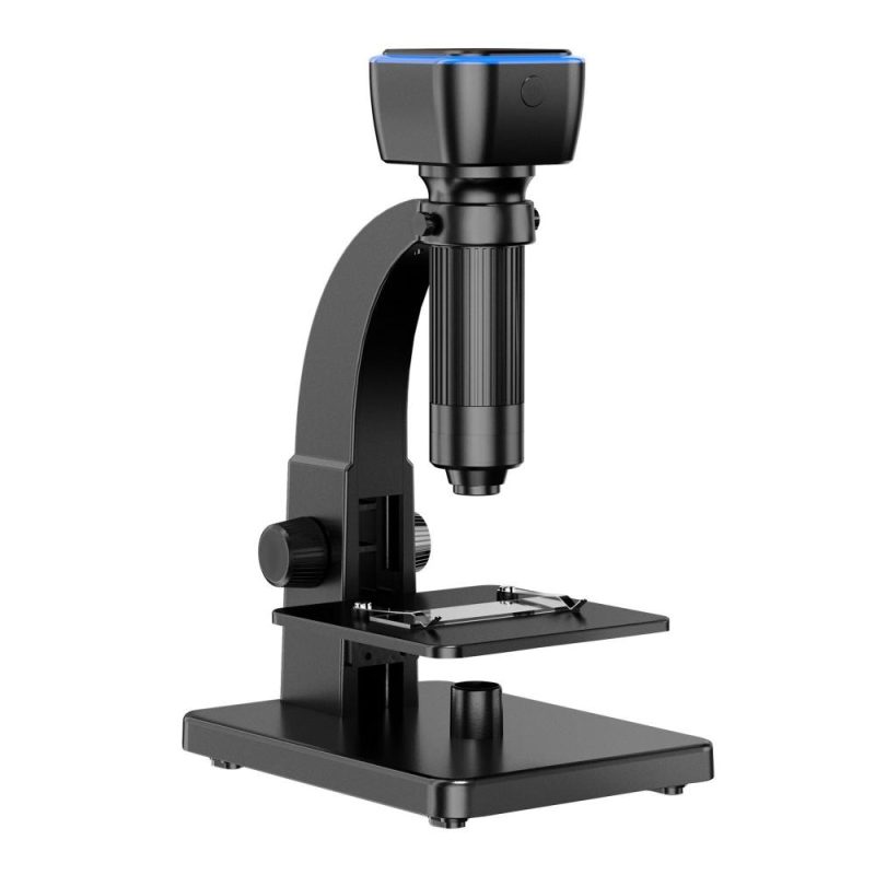 Portable Intelligent Digital Microscope 2000x Magnification Dual Lenses USB Rechargeable 5.0M Pixels High Clear  |   Microscopes & Endoscope Measurement & Analysis Instruments Black