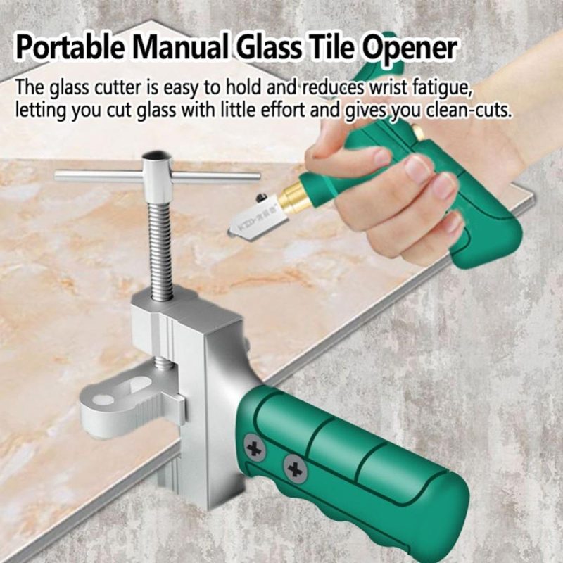 Portable Manual Glass Tile Opener Multi-function Glass Cut Tool  |   Hardware & Accessories Hardware & Accessories Green