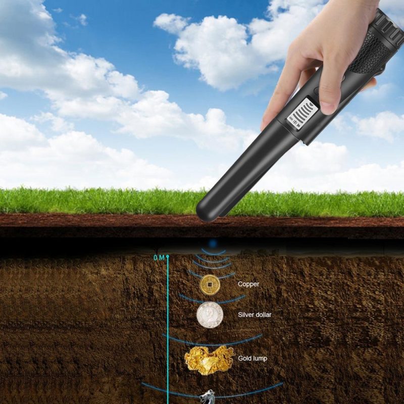Portable Small Size Handheld Metal Detector Metal Finder Treasure Finder High Precisions Multipurpose Metal Detector with LCD Display Screen for Adults and Kids  |   Metal Detectors Measurement & Analysis Instruments Black/Orange/Red