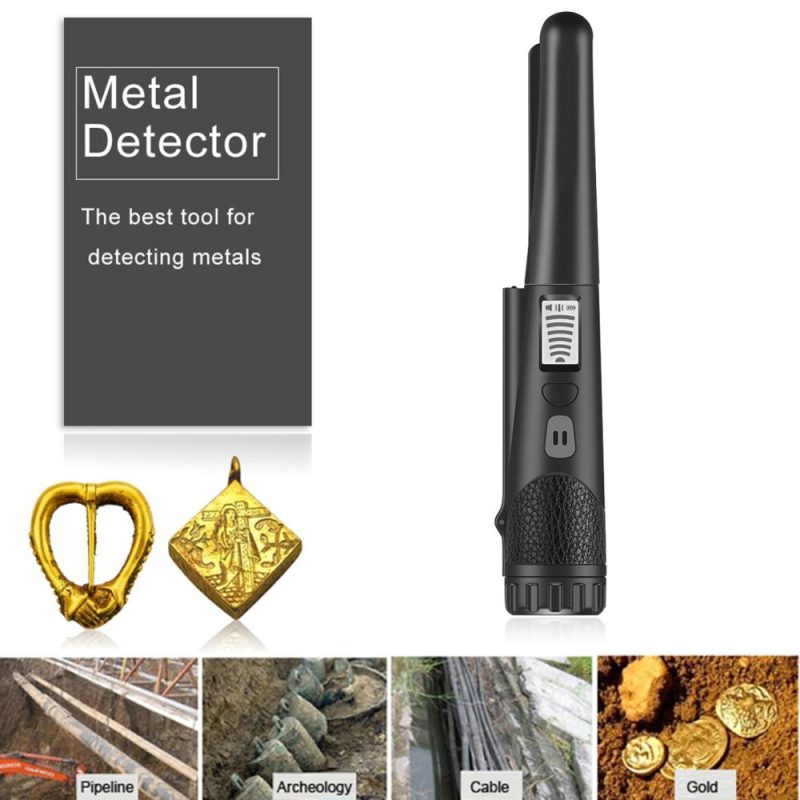 Portable Small Size Handheld Metal Detector Metal Finder Treasure Finder High Precisions Multipurpose Metal Detector with LCD Display Screen for Adults and Kids  |   Metal Detectors Measurement & Analysis Instruments Black/Orange/Red