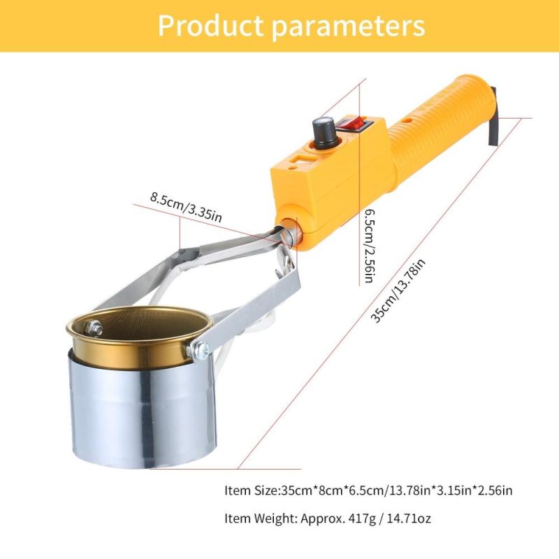 Portable Titanium Alloy Tin Furnace Temperature Adjustable Tin Soldering Pot High Power Tin Melting Furnace Small Tin Dipping Furnace for Household and Electricians SWDT98-C 380W  |   Cutting Tools Cutting Tools Cutting Tools