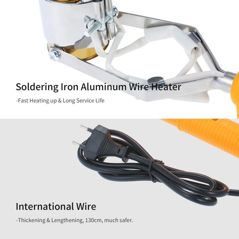 Portable Titanium Alloy Tin Furnace Temperature Adjustable Tin Soldering Pot High Power Tin Melting Furnace Small Tin Dipping Furnace for Household and Electricians SWDT98-C 380W  |   Cutting Tools Cutting Tools Cutting Tools