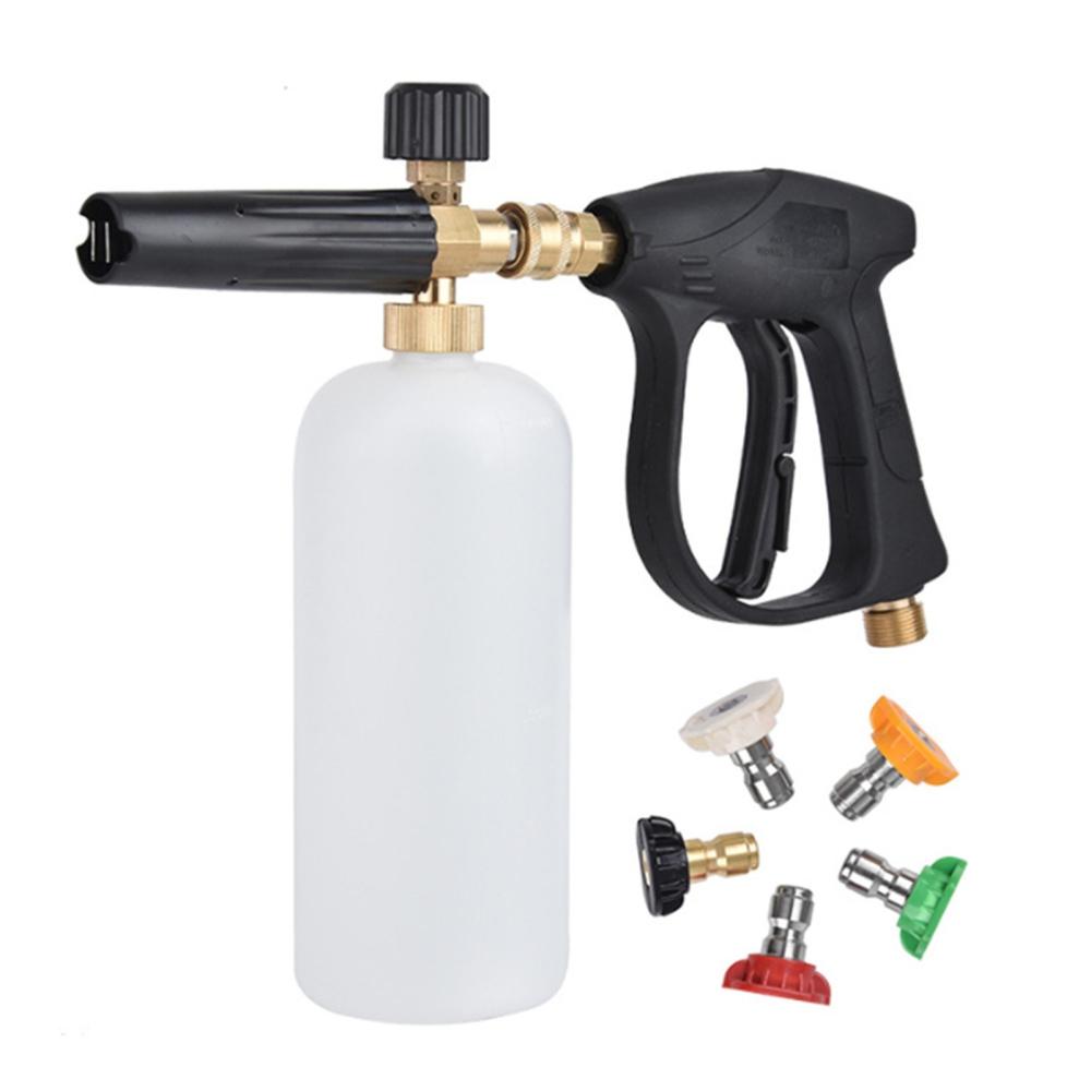 Pressure Washer Kit High Pressure Cleaning Gun Portable Handheld Car Washer Foam Gun Car Wash Spray Jet Bottle Household Washing Sprayer with 5 Spray Nozzles  |   Electrical Equipment & Supplies Electrical Equipment & Supplies Electrical Equipment & Supplies