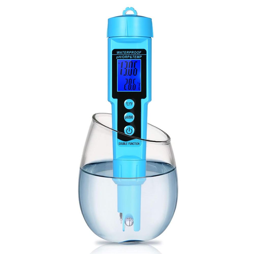 Professional 3 in 1 pH/ORP/TEMP Meter Water Detector Multi-parameter Digital LCD Tri-Meter Multi-function Water Quality Monitor Multi-parameter Water Quality Tester  |   Water quality analysis equipment Measurement & Analysis Instruments Blue