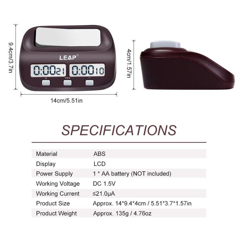 Professional Digital Chess Clock Count Down Chess Timer with Alarm Electronic Board Game Bonus Competition Master Tournament  |   Other Instruments Measurement & Analysis Instruments Other Instruments