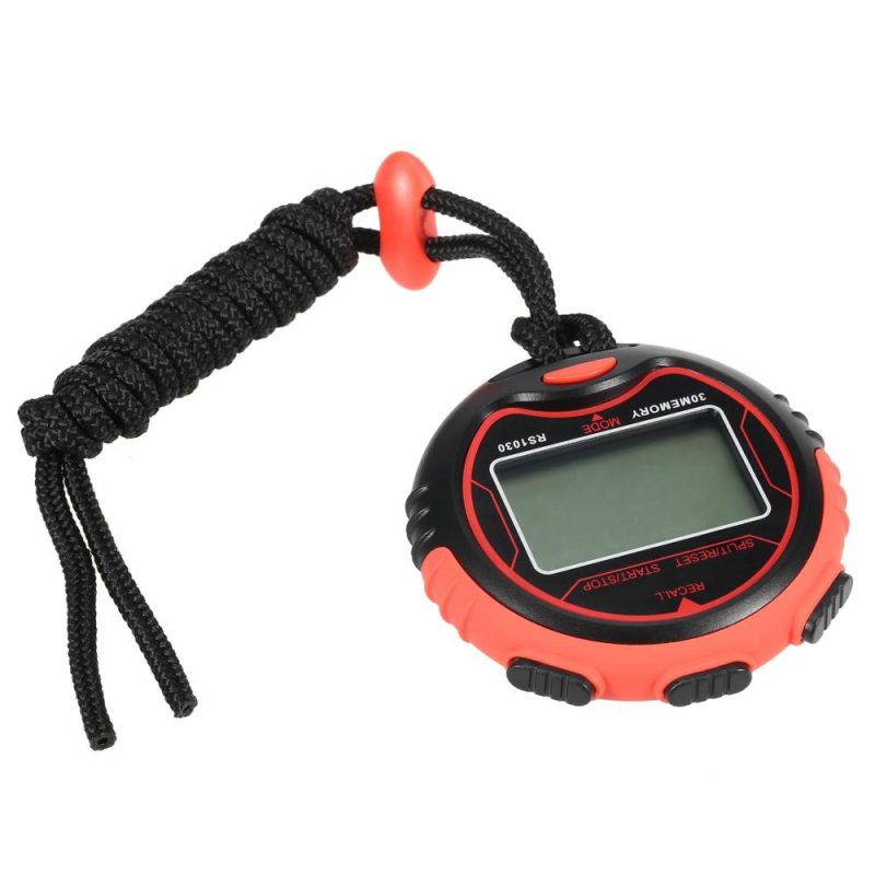 Professional Digital Stopwatch Timer Waterproof Digital Handheld LCD Timer Chronograph Sports Counter with Strap for Swimming Running   Football Training  |   Others Others Others