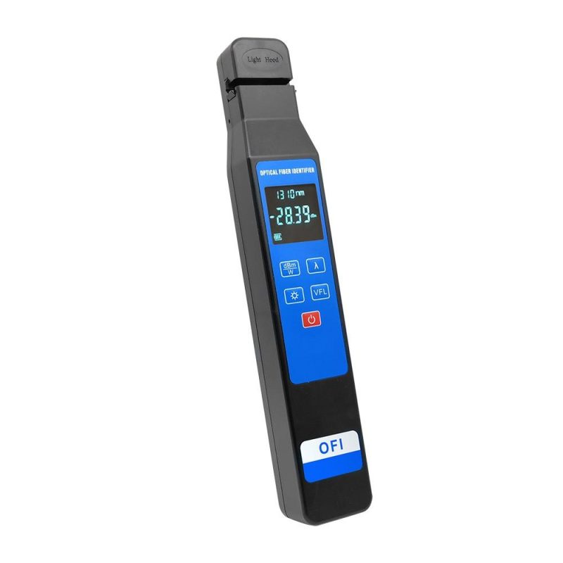 Professional LCD Display Fiber Optical Identifier 4-in-1 Clamp 10mw Visual Fault Locator for 3.0/2.0/0.9/0.25mm Fiber Line  |   Other Instruments Measurement & Analysis Instruments Blue