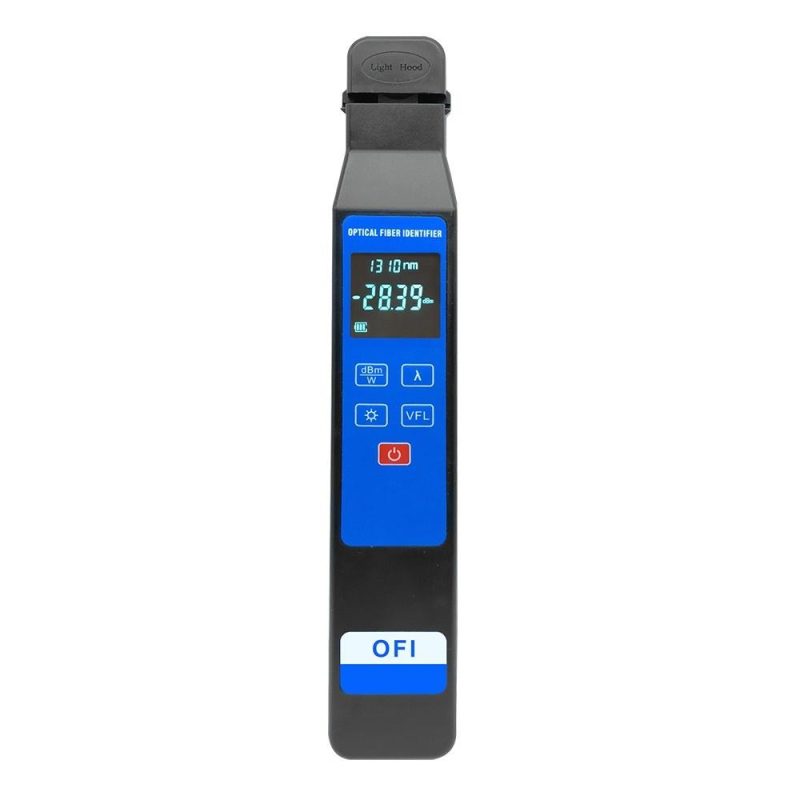 Professional LCD Display Fiber Optical Identifier 4-in-1 Clamp 10mw Visual Fault Locator for 3.0/2.0/0.9/0.25mm Fiber Line  |   Other Instruments Measurement & Analysis Instruments Blue