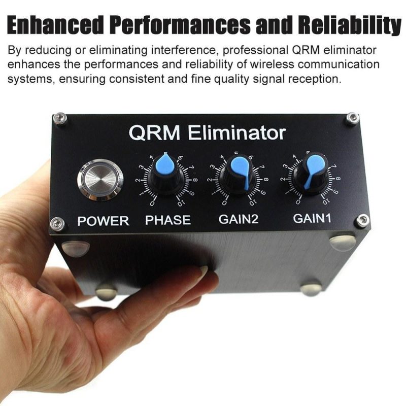 Professional QRM Eliminator X-Phase Built-in PTT Control 1-30 MHz HF Band QRM Eliminator Aluminum Alloy QRM Canceller Radio TV Broadcast Equipments  |   Other Instruments Measurement & Analysis Instruments Black