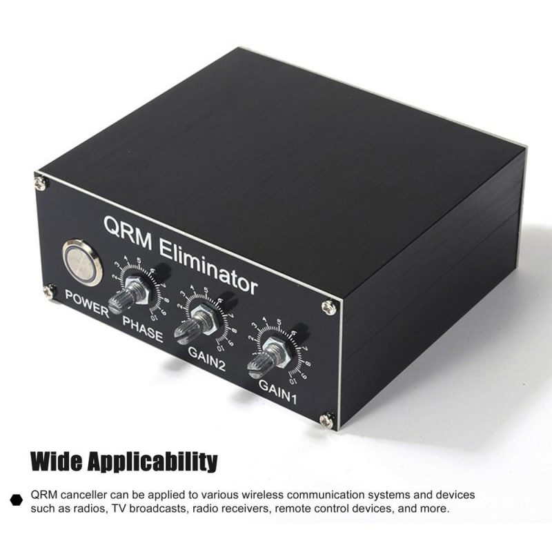 Professional QRM Eliminator X-Phase Built-in PTT Control 1-30 MHz HF Band QRM Eliminator Aluminum Alloy QRM Canceller Radio TV Broadcast Equipments  |   Other Instruments Measurement & Analysis Instruments Black