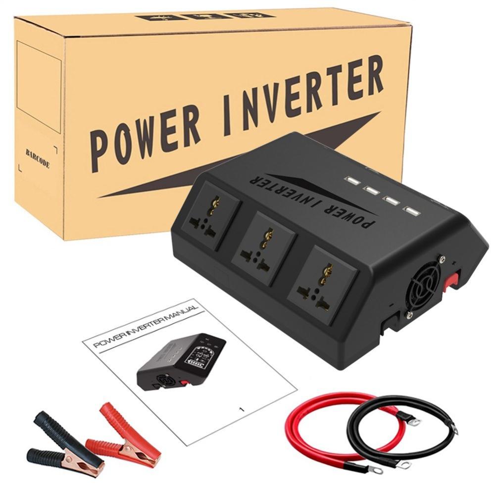 Pure SineWave Portable Inverter Car Power Inverters Voltage Transformer 1000W Car Power Converter USB Rechargeable LCD Display Auto Inverters  |   Other Instruments Measurement & Analysis Instruments Black