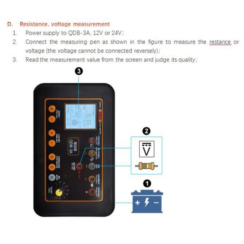 QDB-3A Drive Automobile Ignition Coil Tester Injector Solenoid Valves Idling Stepper Motor Instrument Car Fault Detector  |   Other Instruments Measurement & Analysis Instruments Black