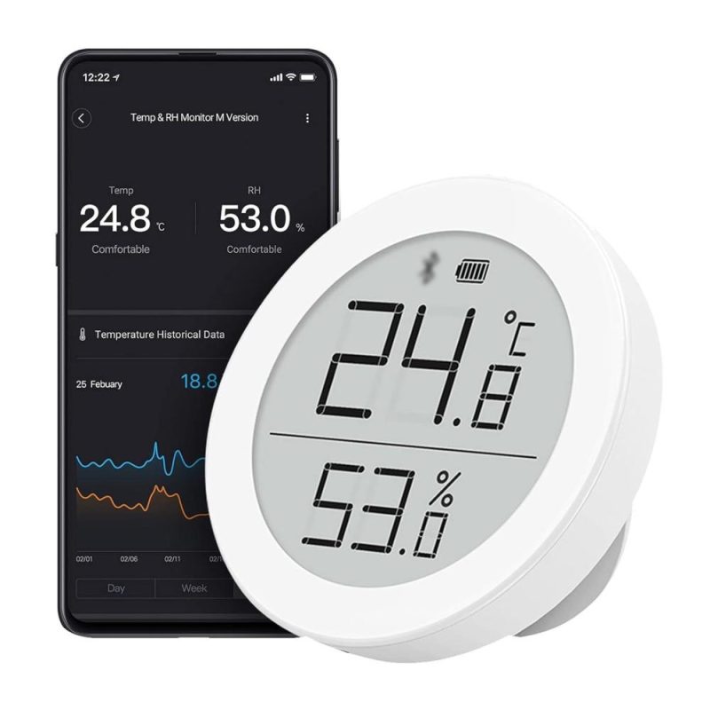 QingPing Matter Smart Home Temperature Humidity Monitor E-ink Display Sensor T Version Thread + BT Supports Apple Home  |   Temperature & Humidity Measurements Measurement & Analysis Instruments Temperature & Humidity Measurements