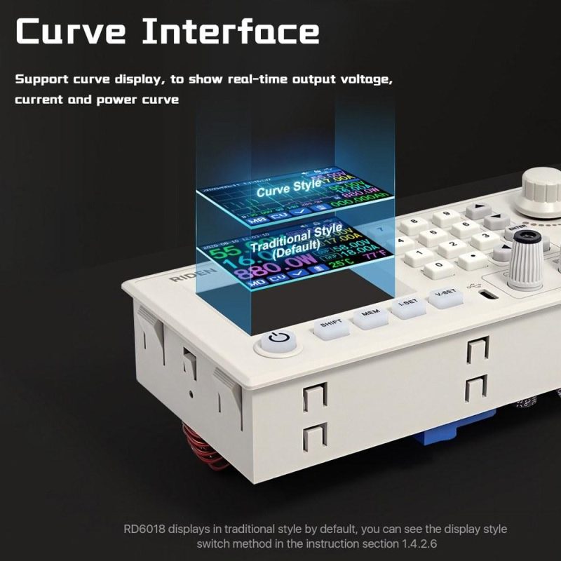 RD6018 18A Constant-Voltage and Constant-Current Direct-current Power-Supply Module Keypad PC Software Wifi Phone App Control with Firmware Update Function  |   Digital Multimeters & Oscilloscopes Digital Multimeters & Oscilloscopes Digital Multimeters & Oscilloscopes