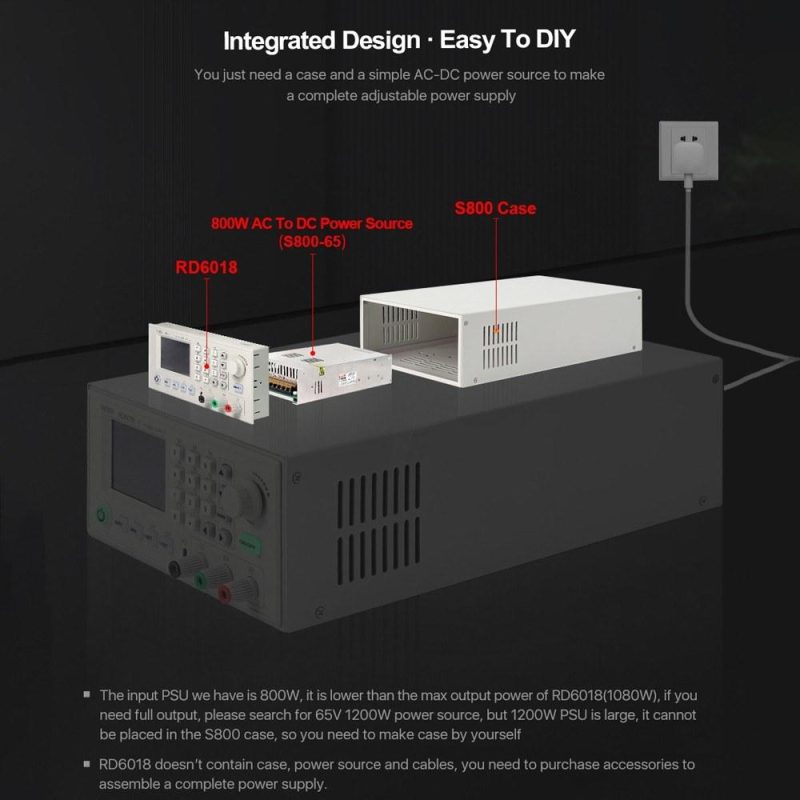 RD6018 18A Constant-Voltage and Constant-Current Direct-current Power-Supply Module Keypad PC Software Wifi Phone App Control with Firmware Update Function  |   Digital Multimeters & Oscilloscopes Digital Multimeters & Oscilloscopes Digital Multimeters & Oscilloscopes