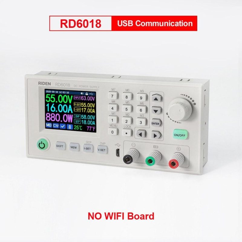 RD6018 18A Constant-Voltage and Constant-Current Direct-current Power-Supply Module Keypad PC Software Wifi Phone App Control with Firmware Update Function  |   Digital Multimeters & Oscilloscopes Digital Multimeters & Oscilloscopes Digital Multimeters & Oscilloscopes