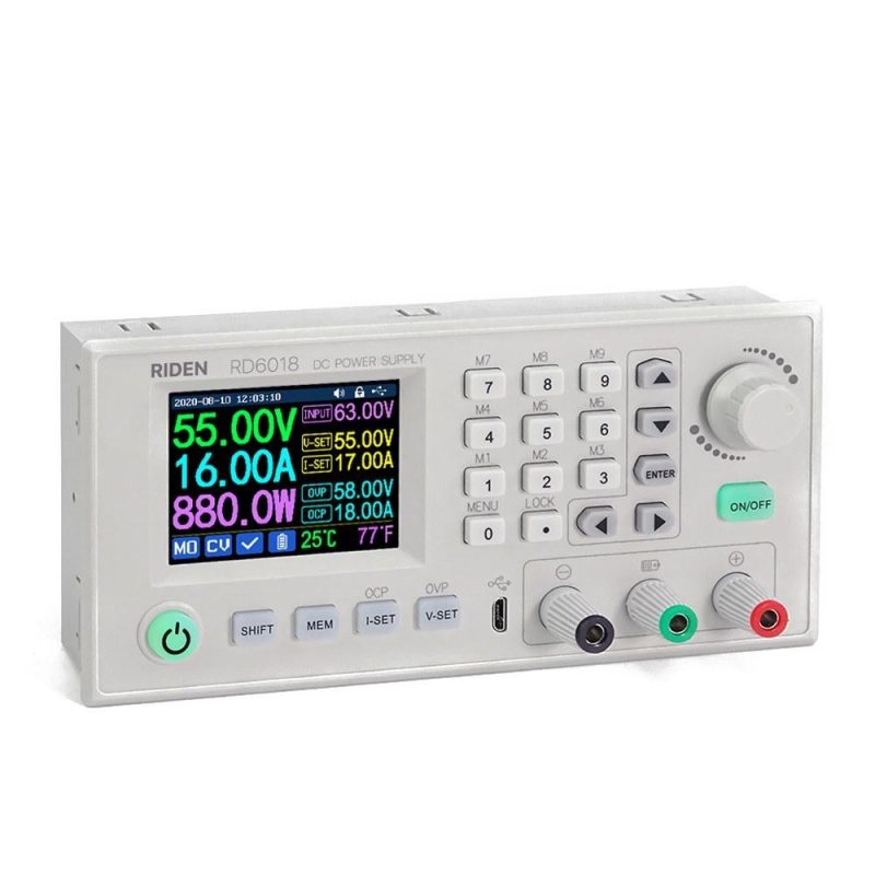 RD6018 18A Constant-Voltage and Constant-Current Direct-current Power-Supply Module Keypad PC Software Wifi Phone App Control with Firmware Update Function  |   Digital Multimeters & Oscilloscopes Digital Multimeters & Oscilloscopes Digital Multimeters & Oscilloscopes