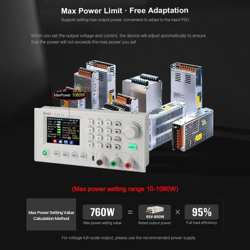 RD6018 18A Constant-Voltage and Constant-Current Direct-current Power-Supply Module Keypad PC Software Wifi Phone App Control with Firmware Update Function  |   Digital Multimeters & Oscilloscopes Digital Multimeters & Oscilloscopes Digital Multimeters & Oscilloscopes