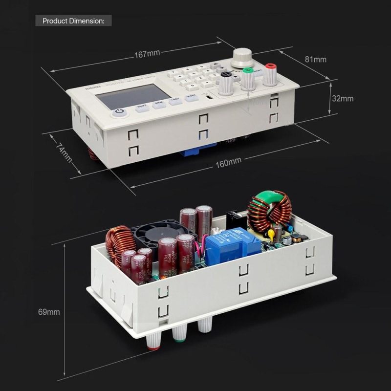 RD6018 18A Constant-Voltage and Constant-Current Direct-current Power-Supply Module Keypad PC Software Wifi Phone App Control with Firmware Update Function  |   Digital Multimeters & Oscilloscopes Digital Multimeters & Oscilloscopes Digital Multimeters & Oscilloscopes