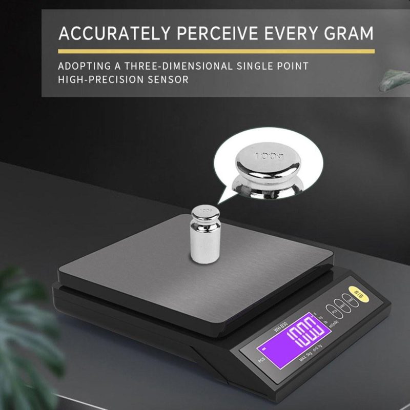 Rechargeable Baking Electric Scale IP67 Waterproof High Accurate Kitchen Scale with Counting Tare Zeroing Auto Power Off Unit Conversion Function  |   Digital Scales Digital Scales Digital Scales